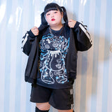 Blood Pack/Pill Bottle Jersey Jacket Black (Plus Size Ver.)