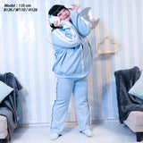 Blood Pack/Pill Bottle Jersey Jacket Pastel Blue  (Plus Size Ver.)