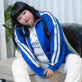 Blood Pack/Pill Bottle Jersey Jacket Navy  (Plus Size Ver.)