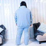 Blood Pack/Pill Bottle Jersey Jacket Pastel Blue  (Plus Size Ver.)