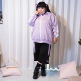 Blood Pack/Pill Bottle Jersey Jacket Pastel Purple (Plus Size Ver.)