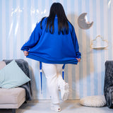 Blood Pack/Pill Bottle Jersey Jacket Navy  (Plus Size Ver.)