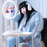 Blood Pack/Pill Bottle Jersey Jacket Pastel Blue  (Plus Size Ver.)