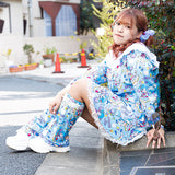 グラデゆめちゃん レッグウォーマー(プラスサイズモデルVer.)