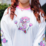 ふわちゃん ロンT (プラスサイズモデルVer.)