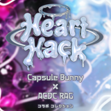 Heart Hack スカート DARK GRAY/PINK