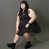 PUNKS ZIP DRESS PLUS SIZE
