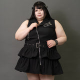 PUNKS ZIP DRESS PLUS SIZE