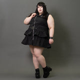 PUNKS ZIP DRESS PLUS SIZE
