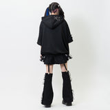 Brain Drain Girl Hoodie with Short Sleeves