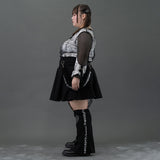[プラスサイズ]脳みそ少女 レッグ付きスカート