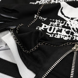 Asymmetry Skull Long Sleeve Tee