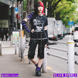 Asymmetry Skull Long Sleeve Tee