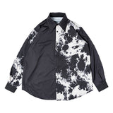 Asymmetry Bleach-Out Shirt