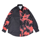 Asymmetry Bleach-Out Shirt
