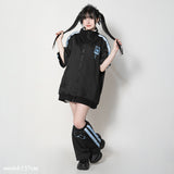 [半袖]輸血/薬瓶 ジャージジャケット BK/P.BL
