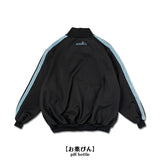 Blood Pack/Pill Bottle Jersey Jacket Black/Pastel Blue (Plus Size Ver.)