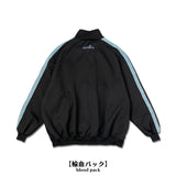 Blood Pack/Pill Bottle Jersey Jacket Black/Pastel Blue (Plus Size Ver.)