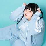 輸血/薬瓶 ジャージジャケット パステルブルー