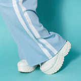 Safe Jersey Pants Pastel Blue Plus Size