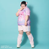 [プラスサイズ]安心 ジャージショートパンツ P.PI/P.BL