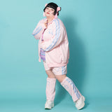 [プラスサイズ]安心 ジャージショートパンツ P.PI/P.BL