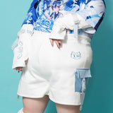 Dot Cat Short Pants Plus Size