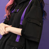 UZURAI JACKET PURPLE Short Sleeves