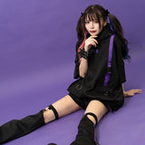 UZURAI JACKET PURPLE Short Sleeves