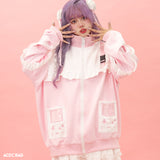 GAME OVER FRILL JACKET PINK