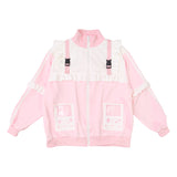 GAME OVER FRILL JACKET PINK