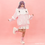 GAME OVER FRILL JACKET PINK