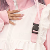GAME OVER FRILL JACKET PINK