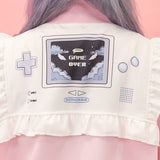 GAME OVER FRILL JACKET PINK