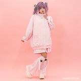 GAME OVER JERSEY JACKET PINK