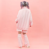 GAME OVER JERSEY JACKET PINK