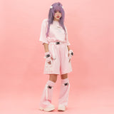 GAME OVER LEG WARMERS PINK