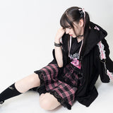 [Short Sleeves] LOVE PUNK ZIP HOODIE 