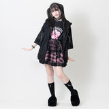 [Short Sleeves] LOVE PUNK ZIP HOODIE 