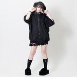 [Short Sleeves] LOVE PUNK ZIP HOODIE 