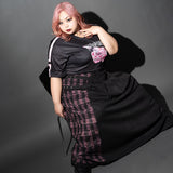 [プラスサイズ]LOVE PUNK ロングスカート