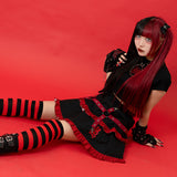 PUNKYバニー アームカバー RED