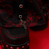 PUNKY BUNNY LEG WARMERS RED