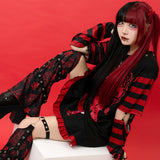 PUNKY BUNNY LEG WARMERS RED