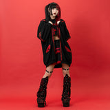 PUNKY BUNNY LEG WARMERS RED