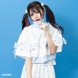 CYBER JELLYFISH CROPPED JACKET Short Sleeves