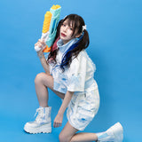 CYBER JELLYFISH CROPPED JACKET Short Sleeves