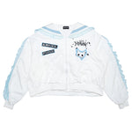 WHITE/PASTEL BLUE