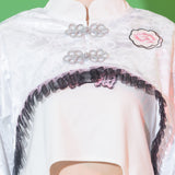 メラメラ熊猫 クロップドジャケット