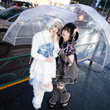 Heart Hack クロップドジャケット WHITE/PASTEL BLUE